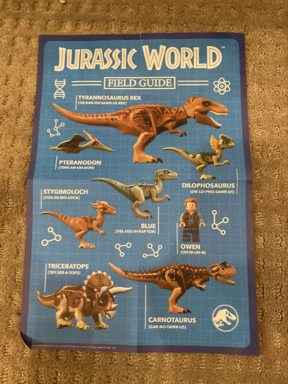 Jurassic World Birthday Card (pop out dinos) - Lego (Jurassic World Lego) action figure collectible - Main Image 3