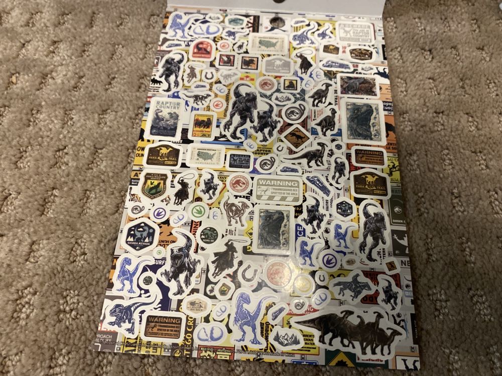 Jurassic World 4 Sheet Sticker Book With Puffy Stickers 300 Stickers - Innovative Designs (Jurassic World Dominion) action figure collectible [Barcode 191537124021] - Main Image 3