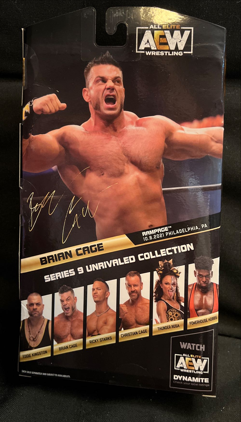 Brian Cage Aew Series 9 - Jazwares (Unrivaled) action figure collectible [Barcode 191726430872] - Main Image 2