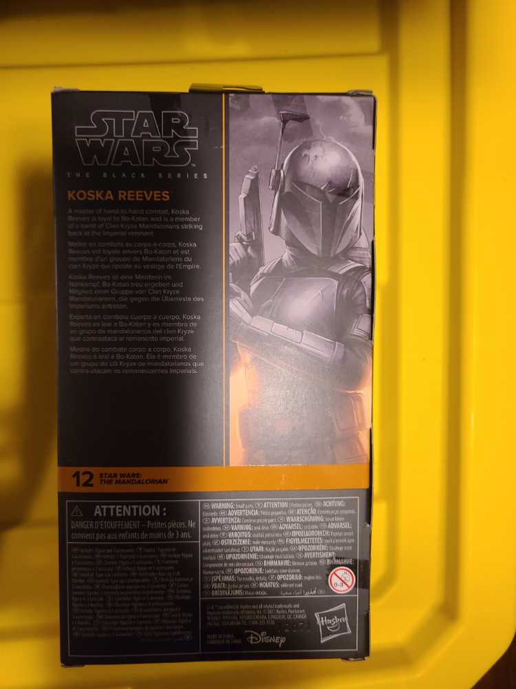 Star Wars The Black Series Koska Reeves The Mandalorian  action figure collectible [Barcode 1040963835447] - Main Image 2