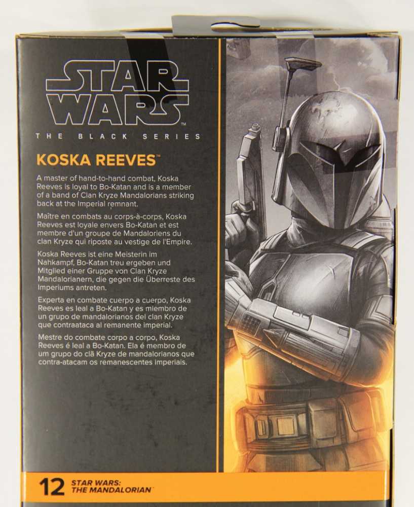 Star Wars The Black Series Koska Reeves The Mandalorian  action figure collectible [Barcode 1040963835447] - Main Image 3