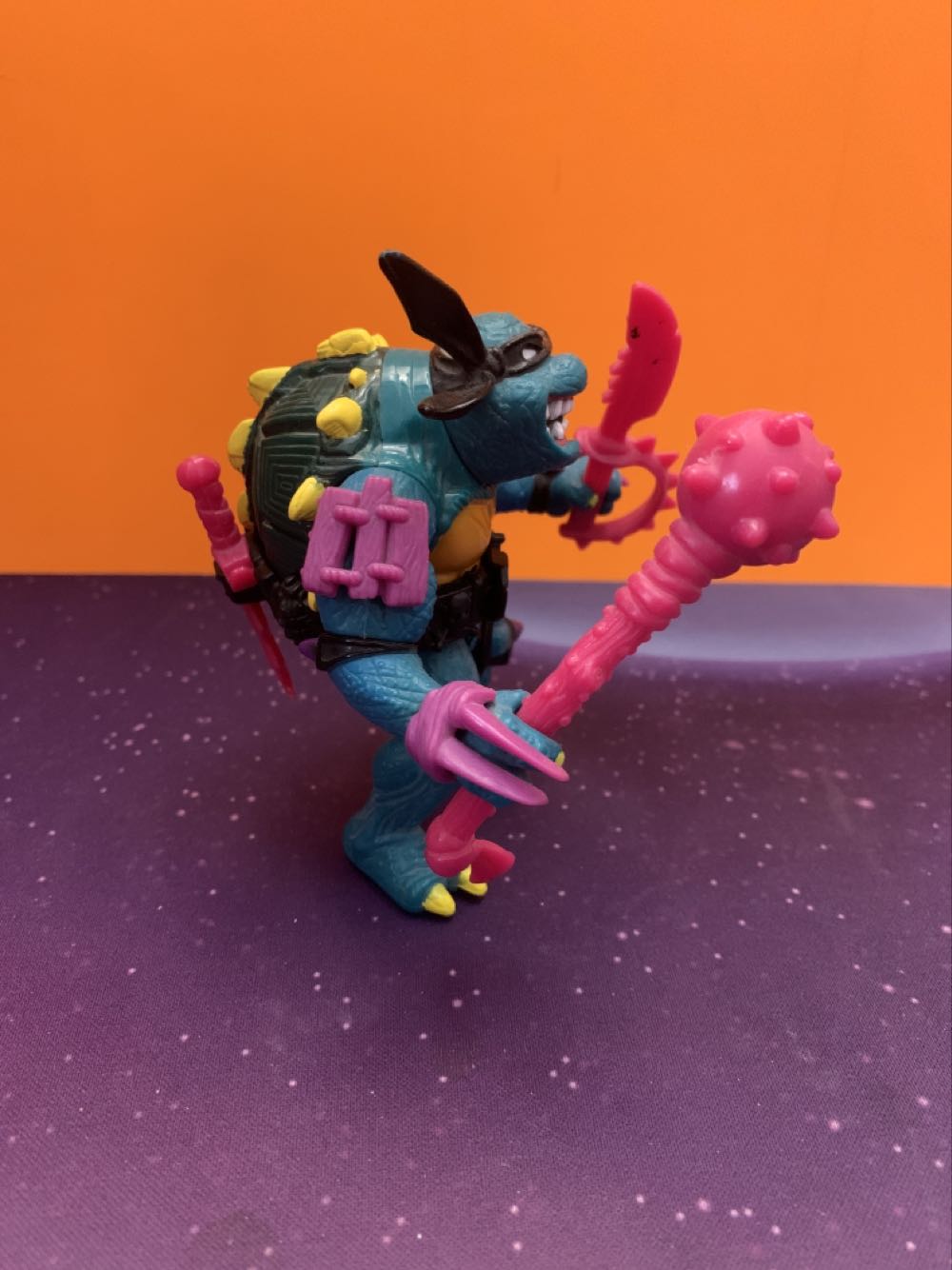 TMNT 1990 - Slash (Mustard Belly With Black Belt Yellow S) (Complete) - Playmates action figure collectible - Main Image 4