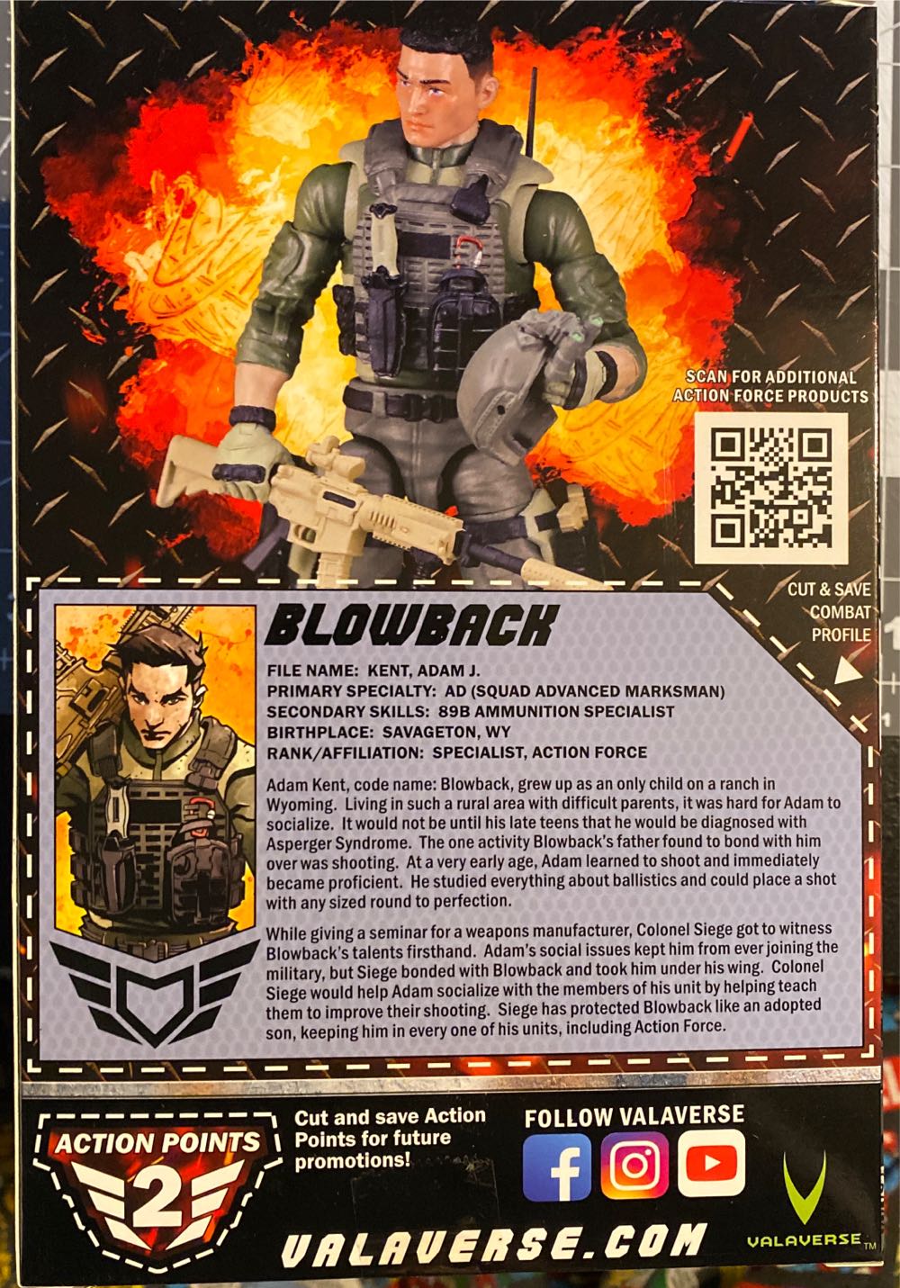 Valaverse Action Force Blowback SDS-01 - Valaverse (Action Force) action figure collectible [Barcode 601968692377] - Main Image 3
