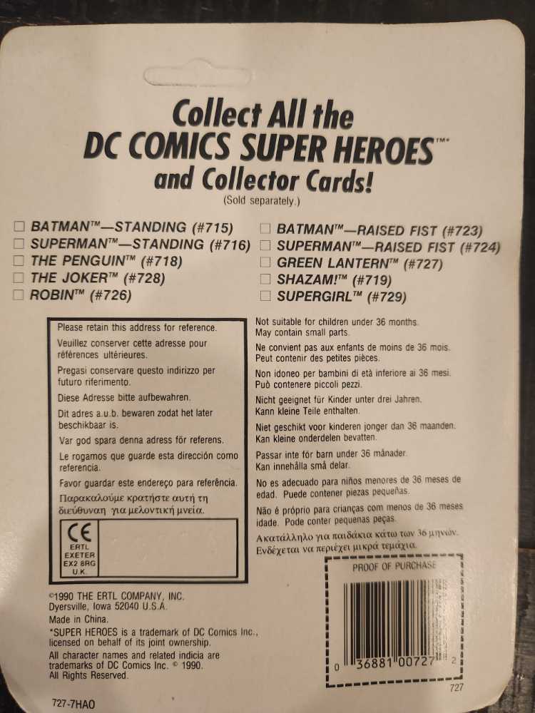 Green Lantern - Ertl (DC Comics Super Heroes: Diecast Metal Figures w/Card) action figure collectible [Barcode 036881007272] - Main Image 2
