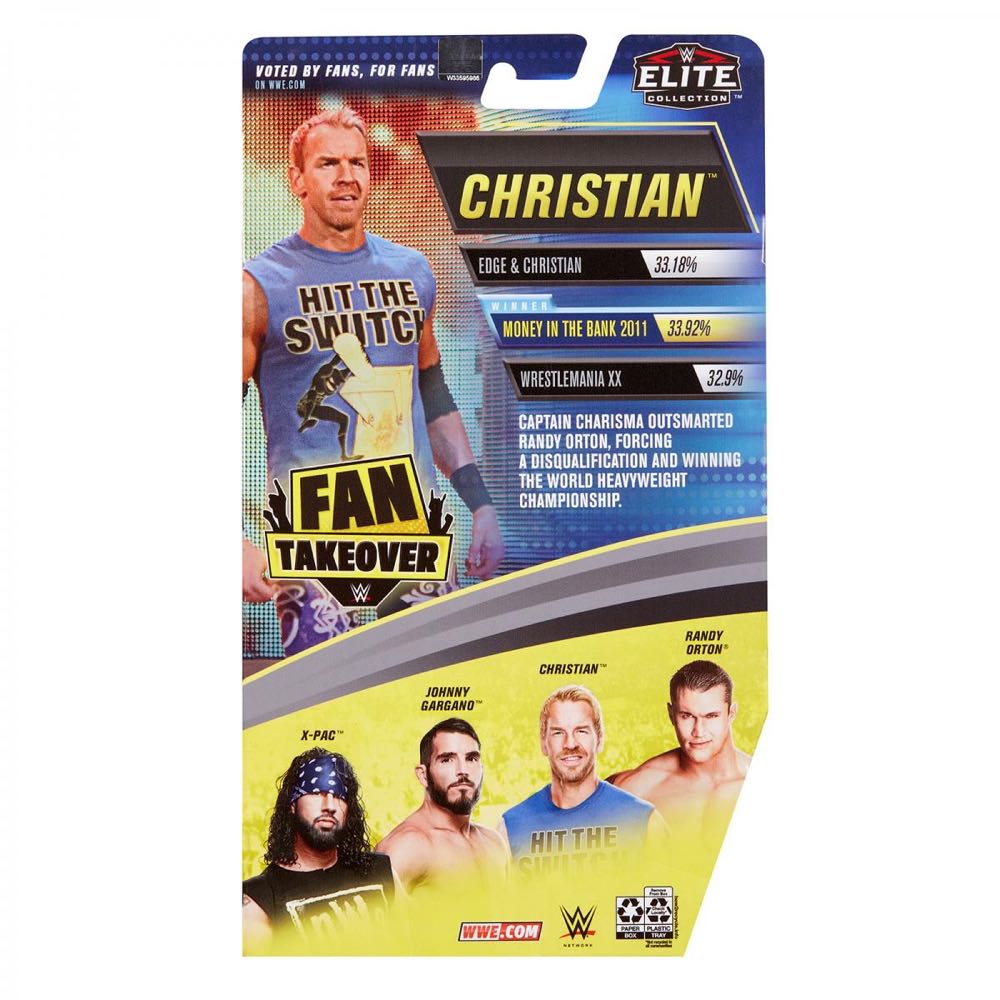 Christian - WWE Mattel (WWE Elite Fan Takeover Series 2) action figure collectible - Main Image 2