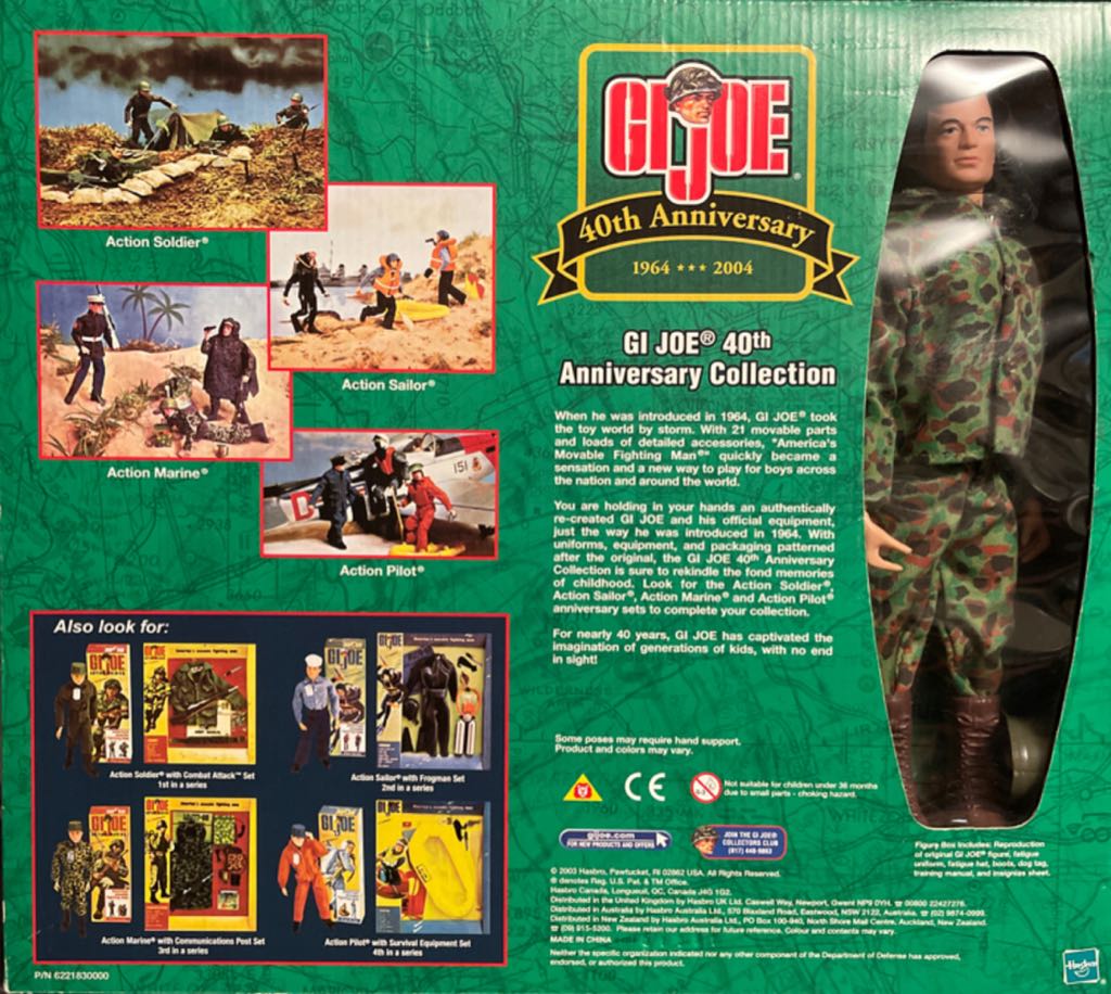 GI Joe 40th Anniversary Action Marine With Equipment - Hasbro (G.I. Joe Classified) (40th Anniversary) action figure collectible [Barcode 076930807798] - Main Image 2