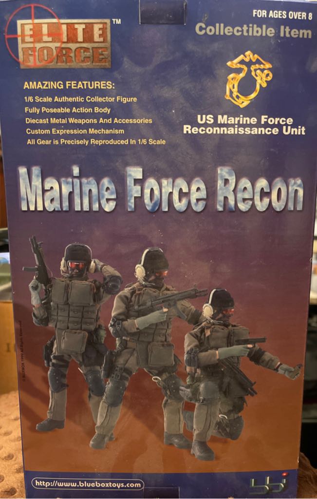 Elite Force Marine Force Recon Sniper - Blue Box Toys (Marine Corps) action figure collectible [Barcode 021105342239] - Main Image 2