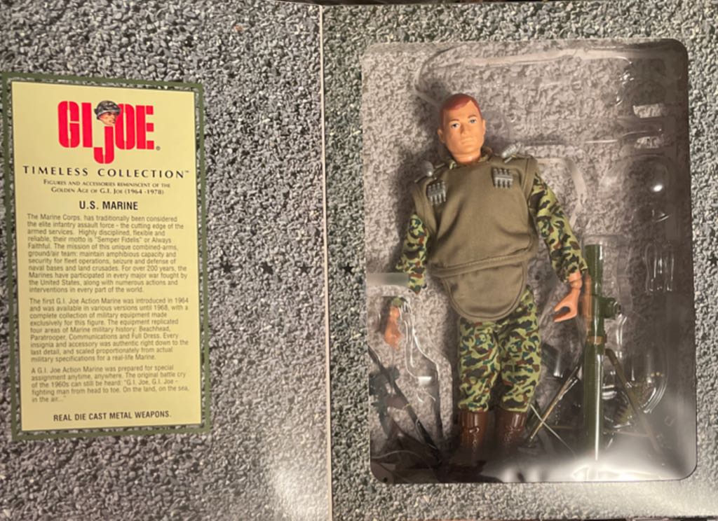 U.S. Marine Heavy Weapon Series - Kenner (GI Joe Timeless Collection) action figure collectible [Barcode 076281570761] - Main Image 2