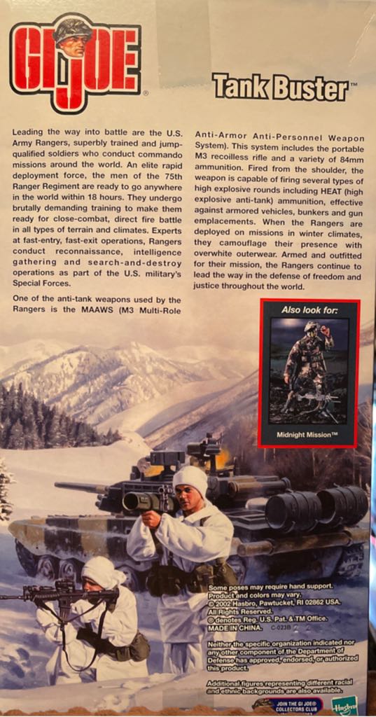 Army Ranger Tank Buster - Hasbro (G.I. Joe Classified) (Army) action figure collectible - Main Image 2