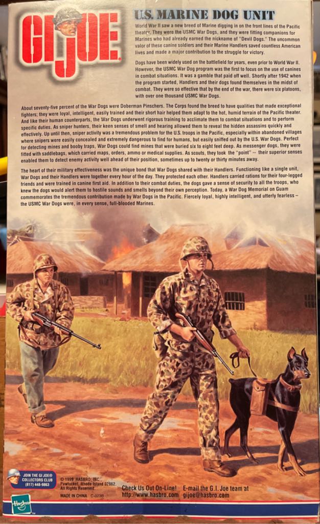 US Marine Dog Unit - Hasbro (G.I. Joe Classified) (Marine Corps) action figure collectible - Main Image 2