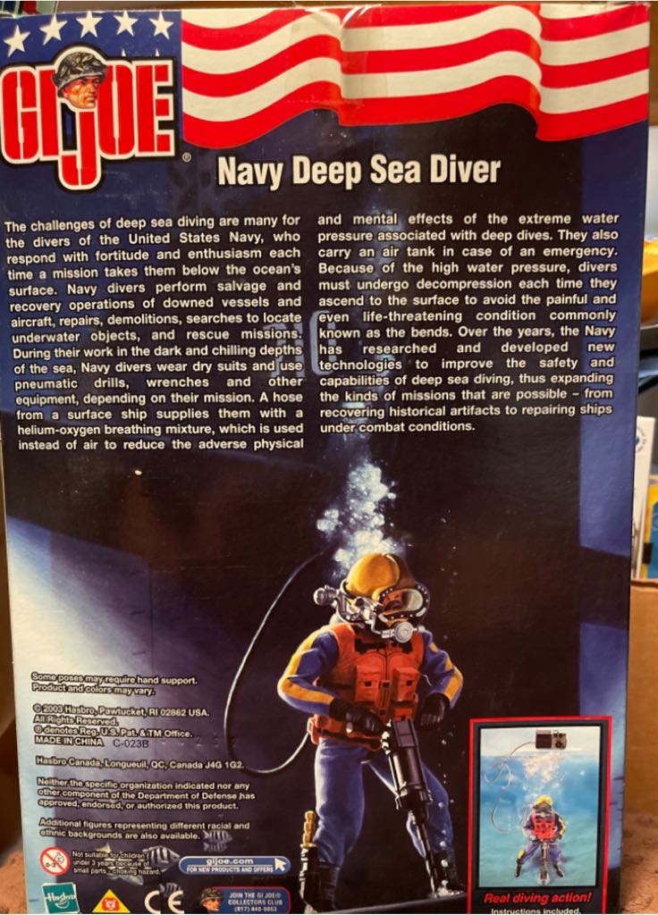 Navy Deep Sea Diver - Hasbro (G.I. Joe Classified) (Navy) action figure collectible - Main Image 2