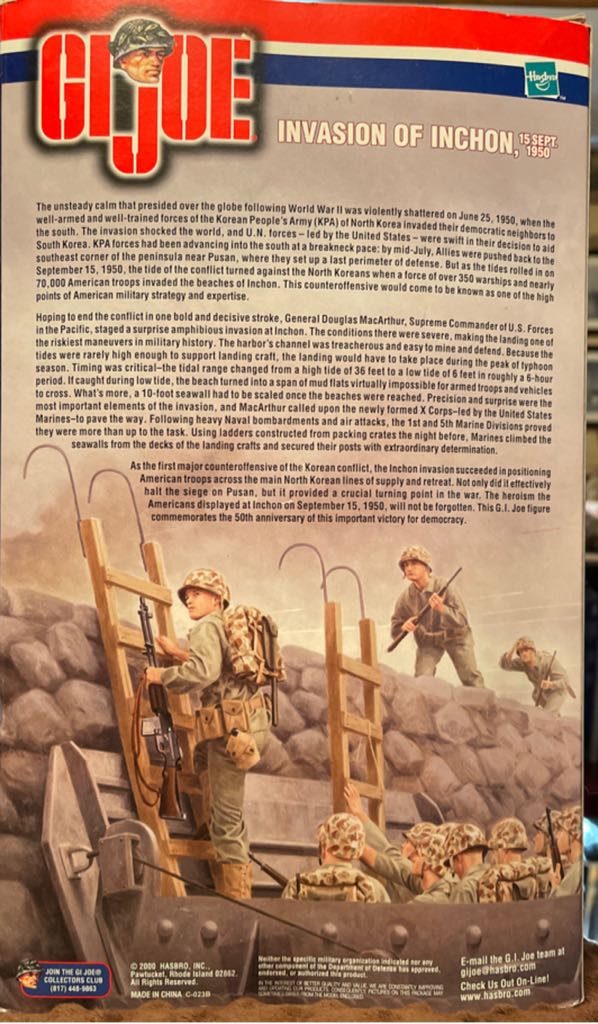 GI Joe Invasion of Inchon, 15 Sept. 1950 - Hasbro (GI Joe USMC) action figure collectible [Barcode 076930816080] - Main Image 2
