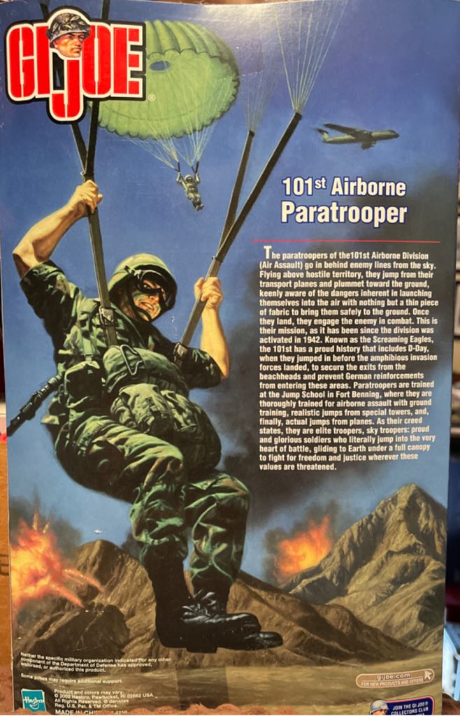 101st Airborne Paratrooper - Hasbro (G.I. Joe Classified) (Army) action figure collectible - Main Image 2