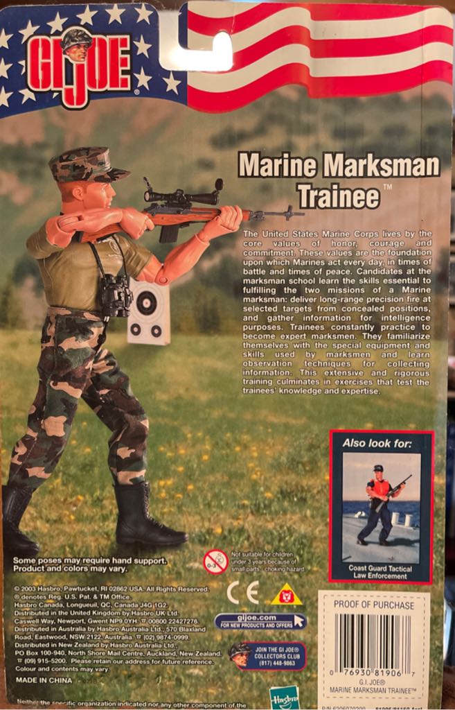 Marine Marksman Trainee - Hasbro (G.I. Joe Classified) (Marine Corps) action figure collectible - Main Image 2