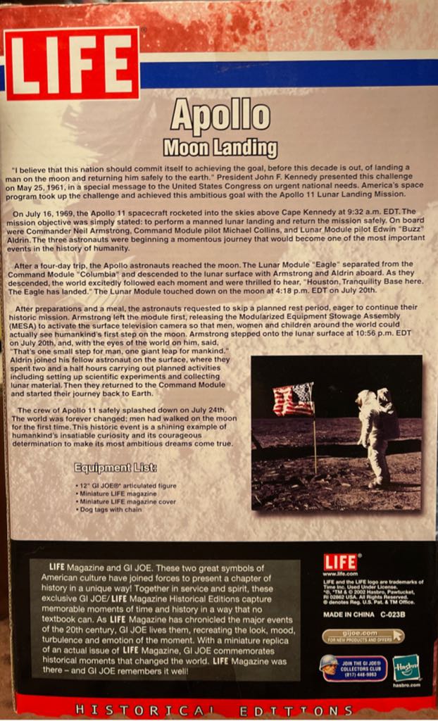 Apollo Moon Landing - Hasbro (G.I. Joe Classified) (LIFE Historical Editions) action figure collectible - Main Image 2