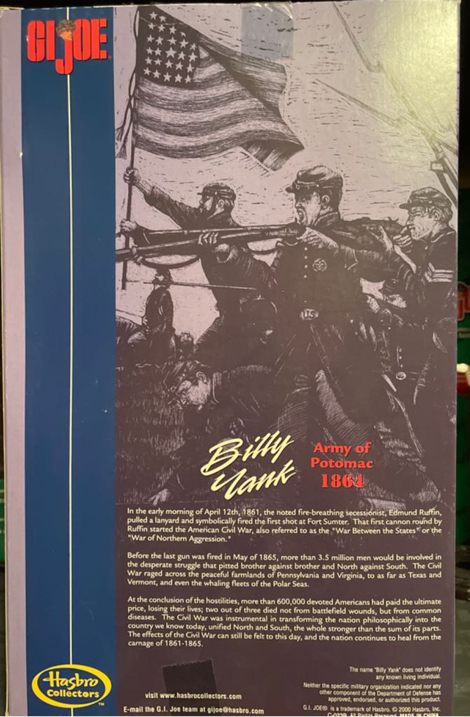 Billy Yank Army Of Potomac 1864 - Hasbro (G.I. Joe Classified) (Army Of Potomac 1864) action figure collectible [Barcode 076930577233] - Main Image 2
