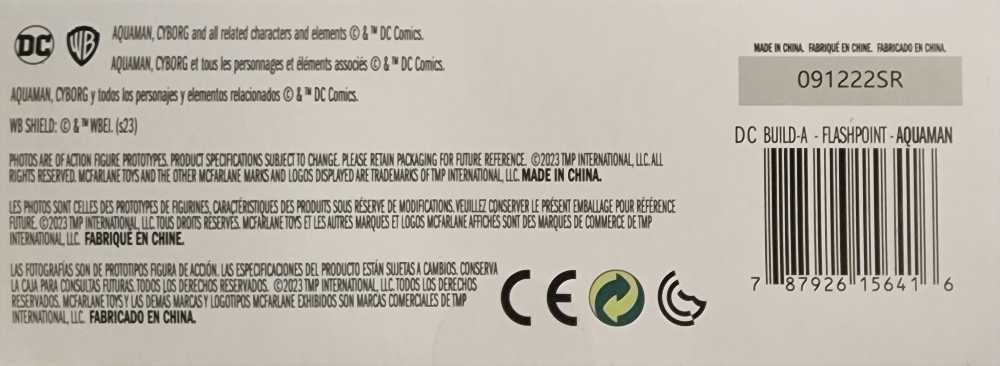 McFarlane DC Multiverse Aquaman (Flashpoint) Cyborg BAF Gold Label - McFarlane Toys (Flashpoint) action figure collectible [Barcode 787926156416] - Main Image 4