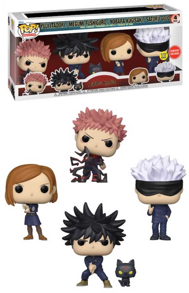 Funko Pop! Jujutsu Kaisen 4 Pack (Gamestop Exclusive)  action figure collectible [Barcode 889698668415] - Main Image 3