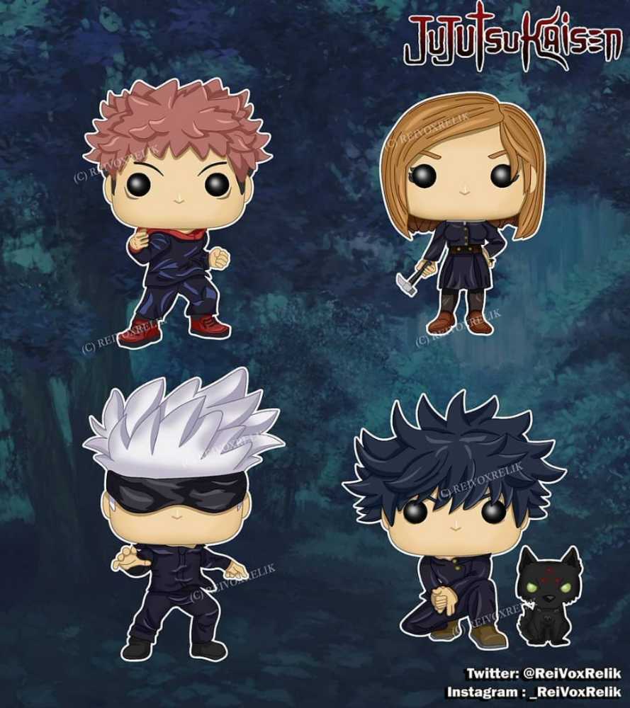 Funko Pop! Jujutsu Kaisen 4 Pack (Gamestop Exclusive)  action figure collectible [Barcode 889698668415] - Main Image 4