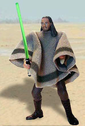 Qui-Gon Jinn & Eopie - Hasbro (The Phantom Menace) action figure collectible [Barcode 076930843543] - Main Image 2