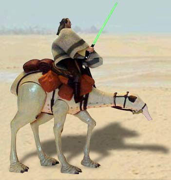 Qui-Gon Jinn & Eopie - Hasbro (The Phantom Menace) action figure collectible [Barcode 076930843543] - Main Image 4