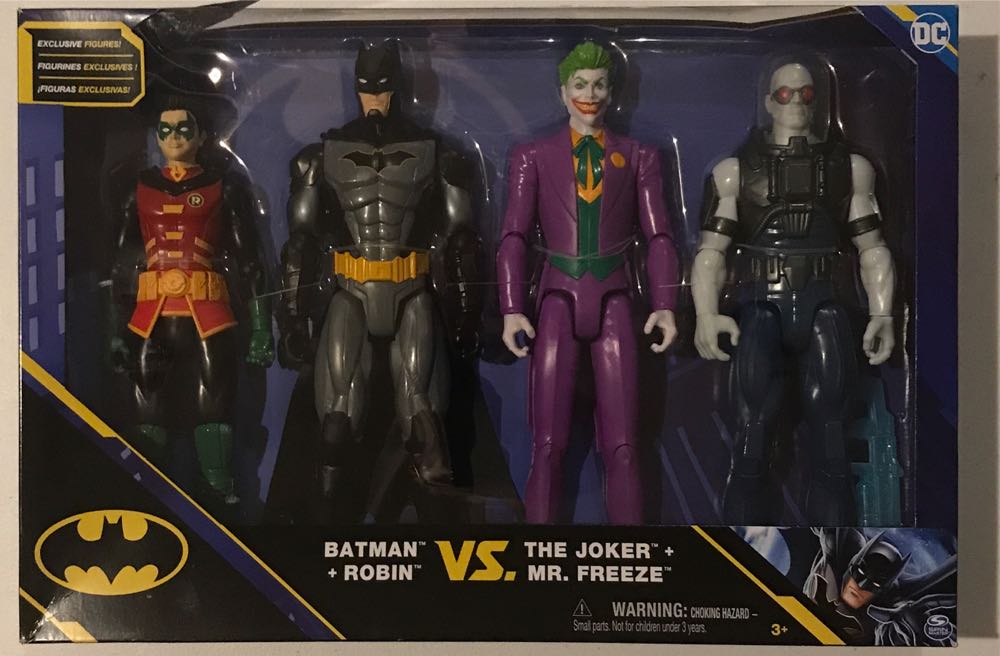 Dc Comics Batman And Robin Vs. The Joker And Mr. Freeze 12-inch Action Figures Kids Toys For Boys And Girls Ages 3 And Up  action figure collectible [Barcode 778988344675] - Main Image 2