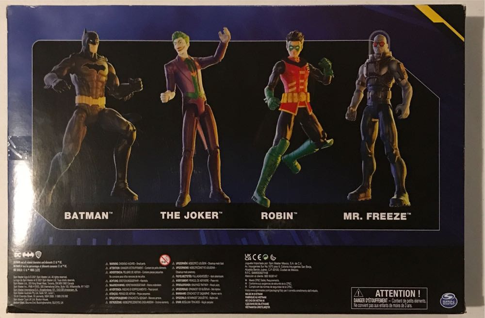 Dc Comics Batman And Robin Vs. The Joker And Mr. Freeze 12-inch Action Figures Kids Toys For Boys And Girls Ages 3 And Up  action figure collectible [Barcode 778988344675] - Main Image 3