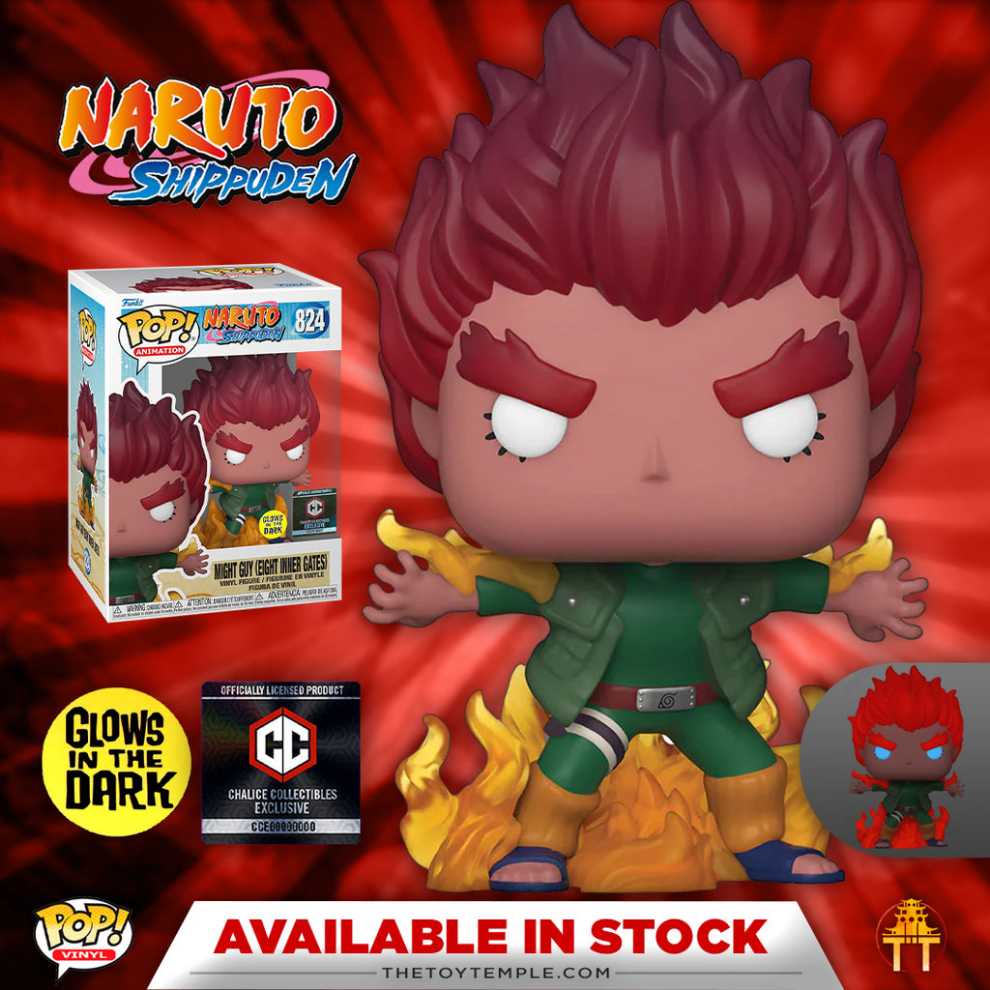 Funko Pop! Naruto Shippuden Might Guy Eight Inner Gates 824  action figure collectible [Barcode 889698506755] - Main Image 3