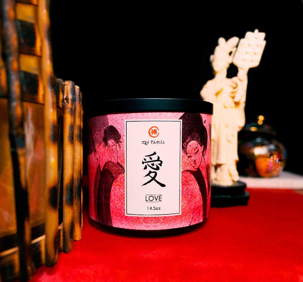 CANDLE: Valentine’s Day Kringle Candle Zen LOVE 2020 - Kringle Candle (Valentine’s Day Candles) action figure collectible [Barcode 846853065564] - Main Image 4