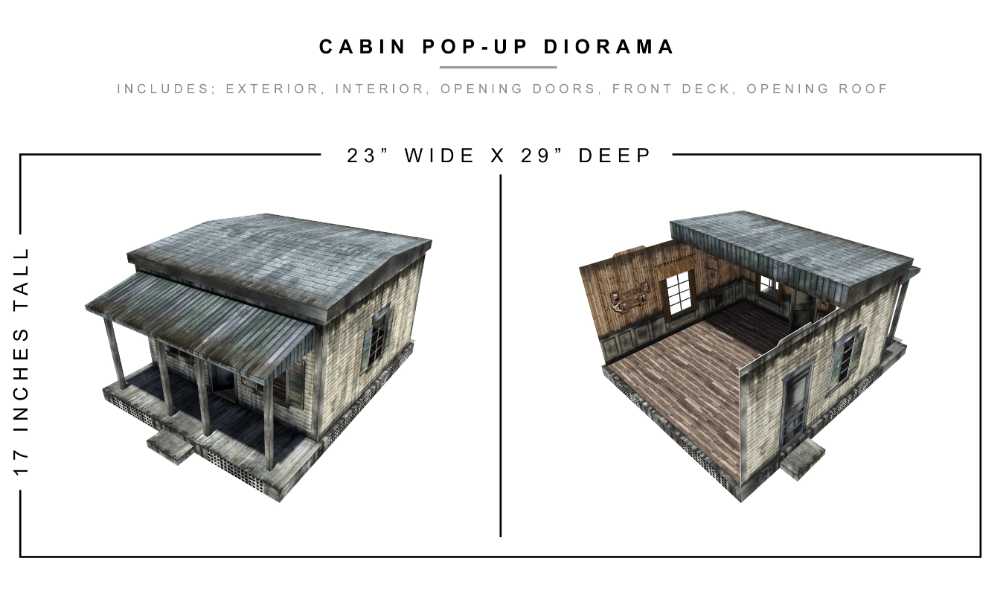 Cabin Pop-Up - Extreme Sets Inc. (Diorama) action figure collectible [Barcode 852155007744] - Main Image 2