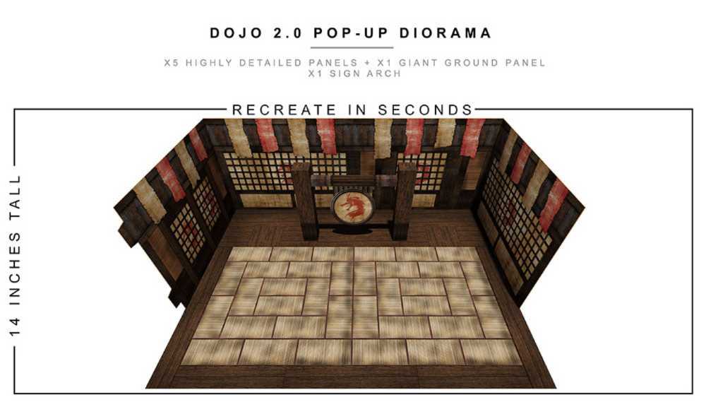 Dojo 2.0 Pop-up Diorama - Extreme Sets Inc. (Diorama) action figure collectible [Barcode 852155007751] - Main Image 2