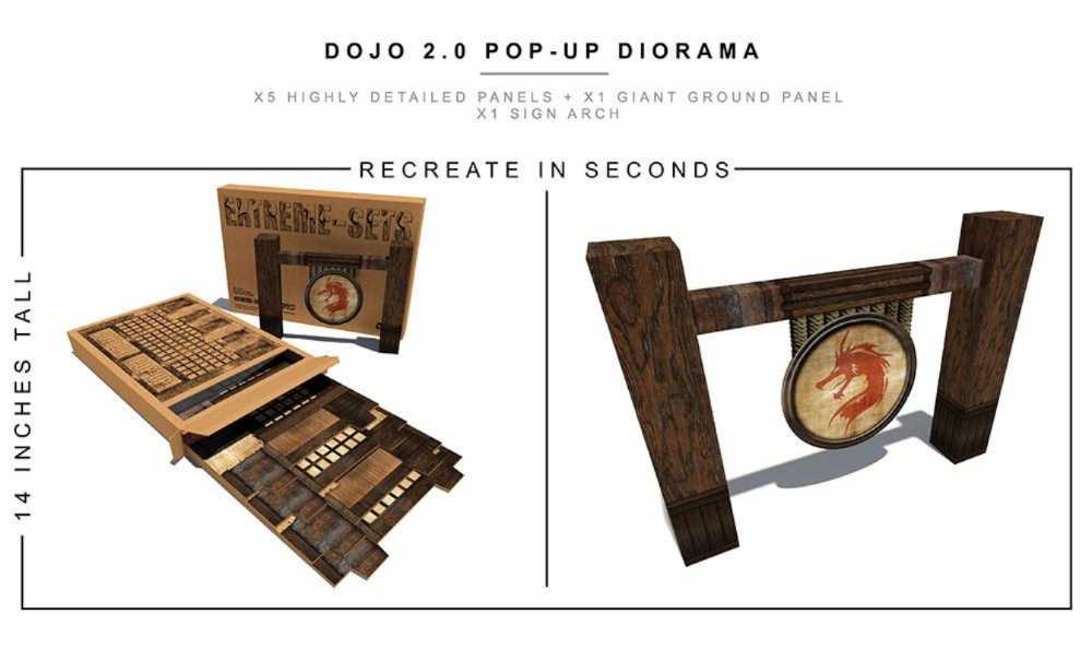 Dojo 2.0 Pop-up Diorama - Extreme Sets Inc. (Diorama) action figure collectible [Barcode 852155007751] - Main Image 4