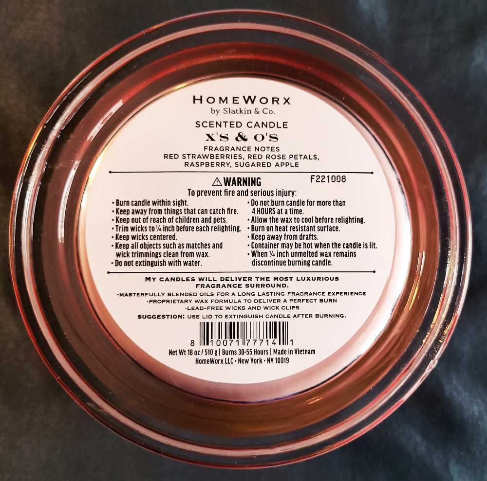 CANDLE: Valentine’s Day HomeWorx X’s & O’s 2023 - Homeworx (Valentine’s Day Candles) action figure collectible - Main Image 2