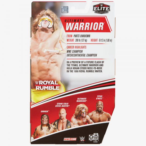 Ultimate Warrior - WWE Mattel (WWE Elite Royal Rumble 2021) action figure collectible - Main Image 2
