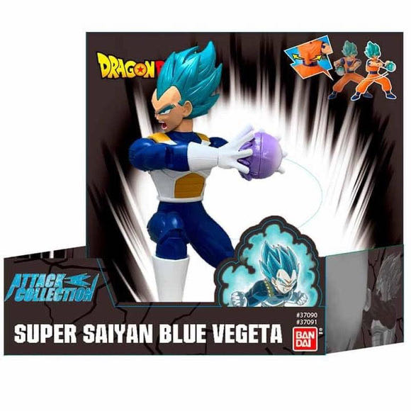 Dragon Ball Super Attack Collection - Super Saiyan Blue Vegeta - Ban Dai (Dragon Ball Super Attack Collection) action figure collectible [Barcode 045557370923] - Main Image 2