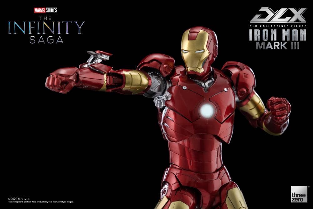 Avengers: Infnity Saga DLX Iron Man Mark 3 1/12 Scale - Threezero (Avengers: Infnity Saga) action figure collectible - Main Image 2