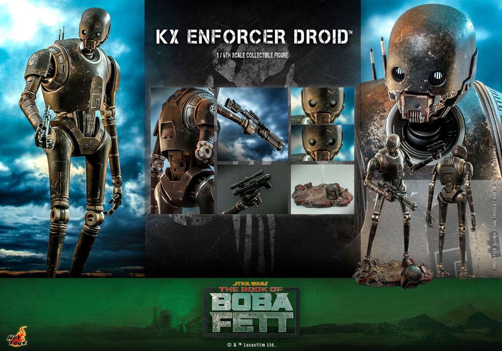 Hot Toys TMS 072 Star Wars Book Of Boba Fett KX Enforcer Droid - Hot Toys (K-2SO) action figure collectible - Main Image 2