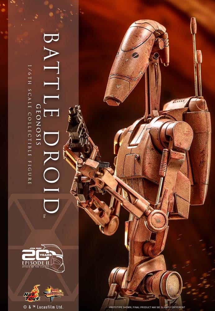 Hot Toys MMS 649 Star Wars Attack Of The Clones Geonosis Battle Droid - Hot Toys (Battle Droid) action figure collectible - Main Image 1