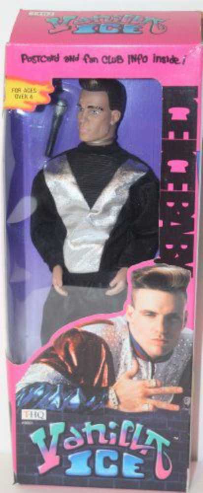 THQ Vanilla Ice Action Figure Doll Silver Black Outfit musician 12” 1991 Vintage - THQ action figure collectible [Barcode 719575090018] - Main Image 3