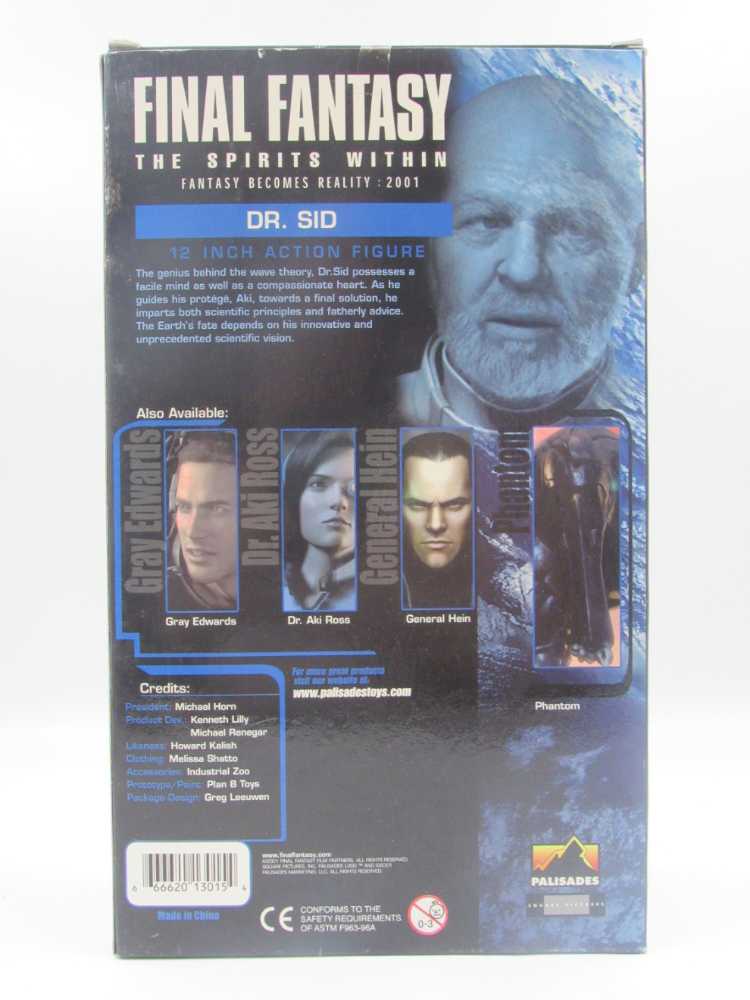 Palisades Final Fantasy The Spirits Within Dr. Sid 12”  - Palisades Toys action figure collectible [Barcode 666620130154] - Main Image 3