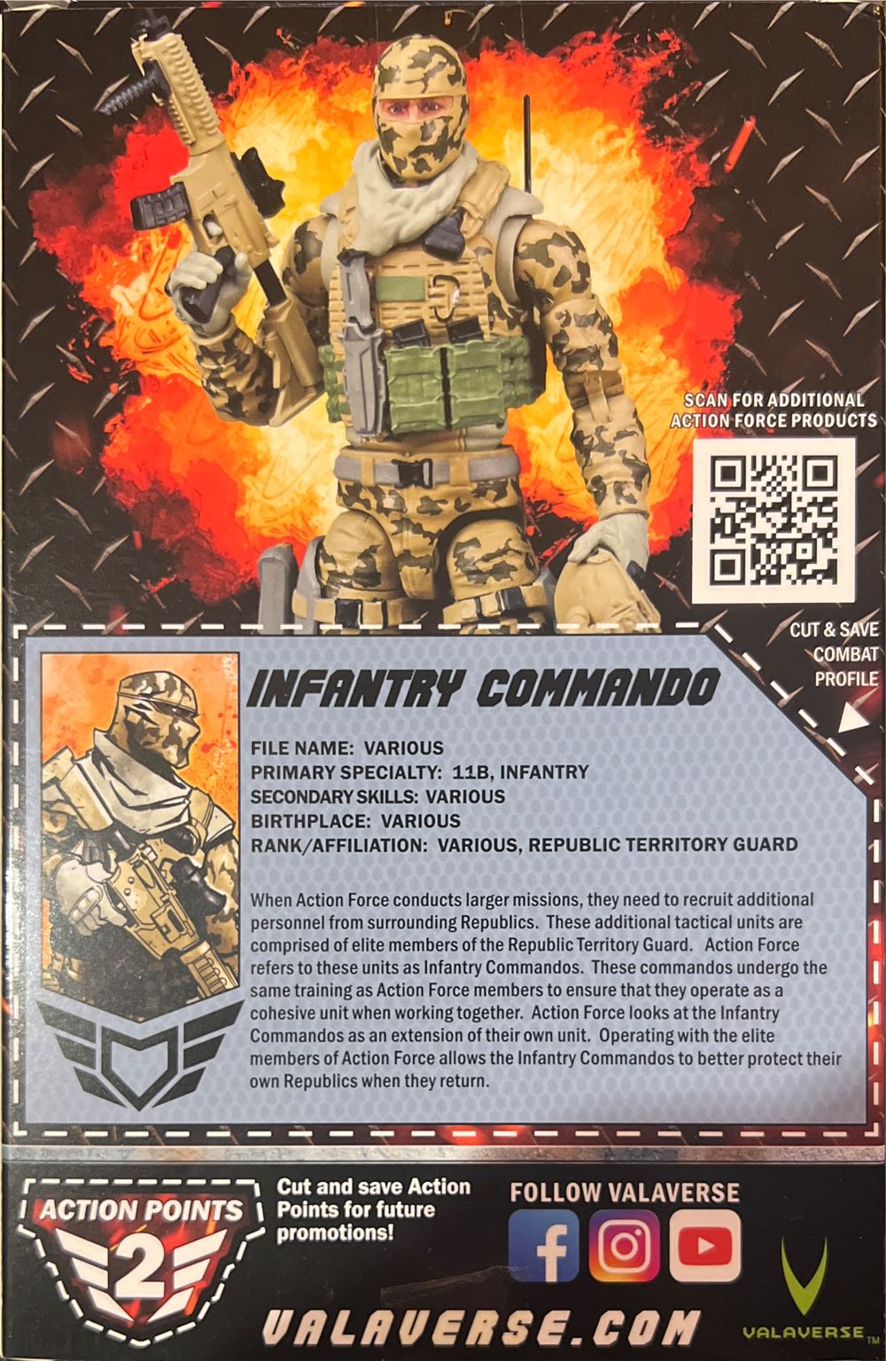Valaverse Infantry Commando - Valaverse (Action Force Figure) action figure collectible [Barcode 601968692384] - Main Image 2