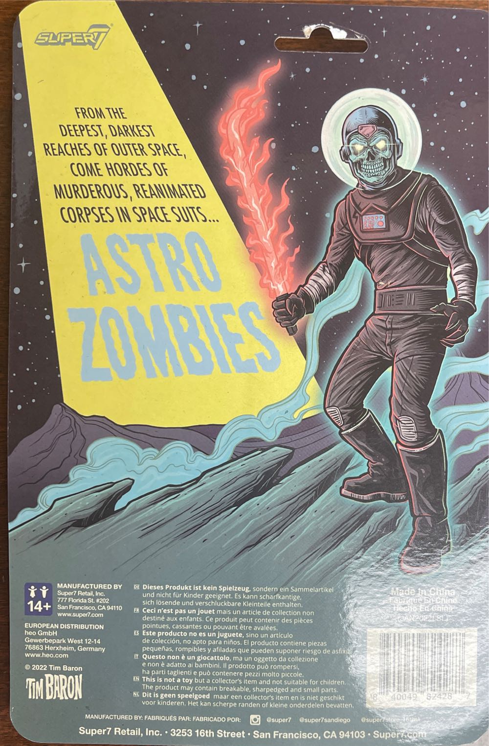 Astro Zombies Black Reaction Super7 - Super 7 action figure collectible [Barcode 840049824287] - Main Image 2