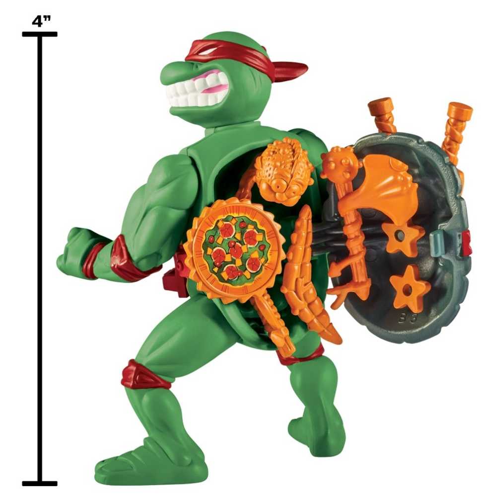 Raphael with Storage Shell (2023 Reissue) - Playmates Toys (TMNT Classic Storage Shell (Reissue)) action figure collectible [Barcode 043377810346] - Main Image 4
