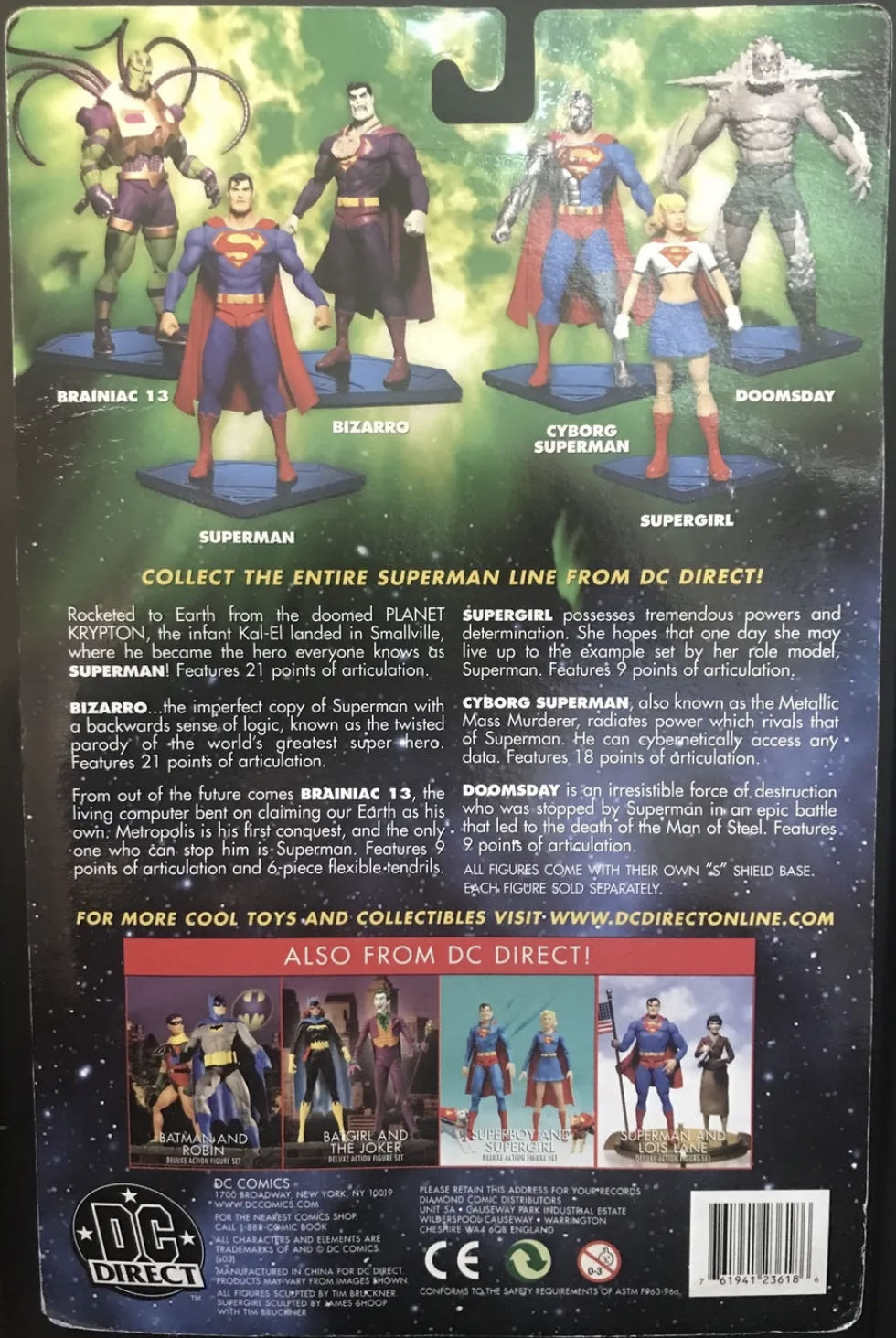 DC Direct (2003) (061x01) Superman - DC Direct (Superman) action figure collectible - Main Image 4