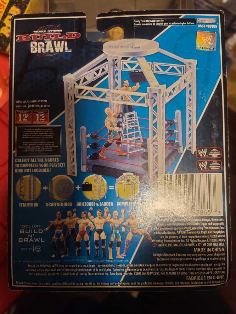 Jakks Pacific Deluxe Build N’ Brawl Razor Ramon  - Jakks Pacific / WWE action figure collectible [Barcode 039897938653] - Main Image 2