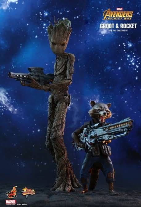 Groot & Rocket Raccoon - Hot Toys (Avengers Infinity War) action figure collectible [Barcode 4897011185903] - Main Image 2