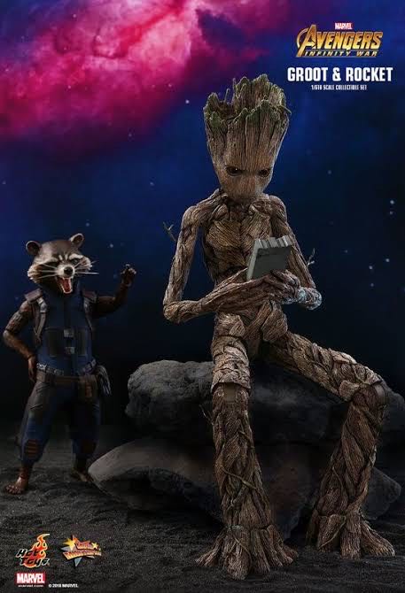 Groot & Rocket Raccoon - Hot Toys (Avengers Infinity War) action figure collectible [Barcode 4897011185903] - Main Image 3