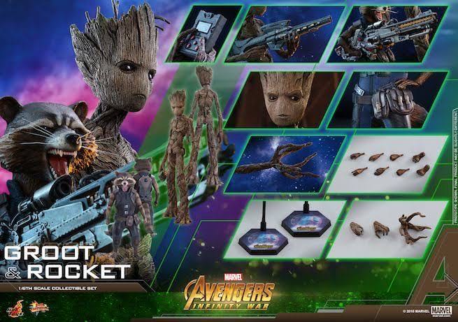 Groot & Rocket Raccoon - Hot Toys (Avengers Infinity War) action figure collectible [Barcode 4897011185903] - Main Image 4