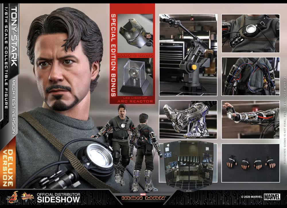 Hot Toys MMS 582 Iron Man Tony Stark Mech Test 2.0 (Deluxe) - Hot Toys (Iron Man) action figure collectible - Main Image 2