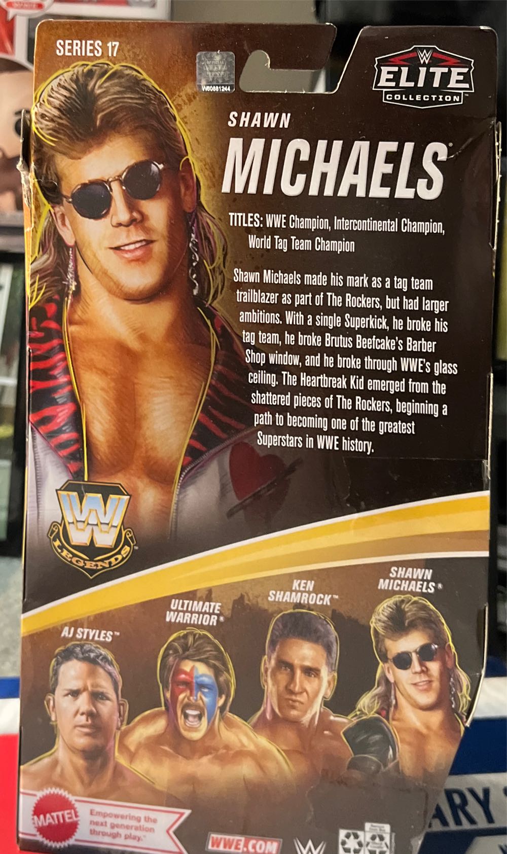 Shawn Michaels - Mattel Wwe (WWE) action figure collectible [Barcode 194735117284] - Main Image 2